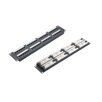 Buy Rack Mountable RJ45 Ethernet Patch Panel with Shielding and Cable Management online manufacture