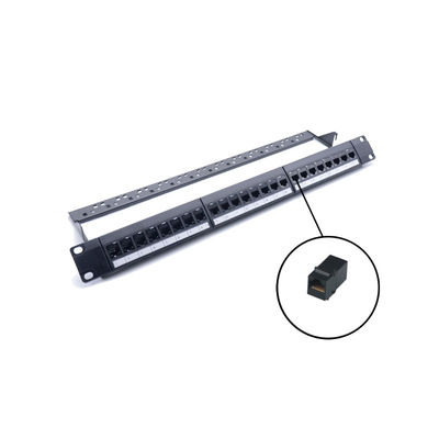 Buy RJ45 Ethernet Patch Panel with 110/Krone IDC Termination for Cat5e/Cat6/Cat6a/Cat7 Cables in 1U/2U Rack-mountable Design online manufacture