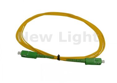 Buy SC APC - SC UPC 3M Optical Fiber Patch Cord / Single Mode Fiber Jumpers online manufacture