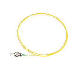 Buy Yellow Color FC Fiber Optic Patch Cord , 0.9MM Diameter Single Mode Fiber Pigtails online manufacture