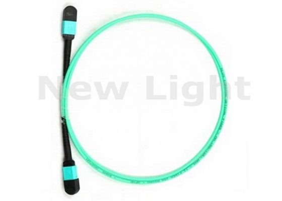 buy 1M 12 Core MTP to MTP OM3 Multimode Fiber Optic Patch Cord Cable online manufacture