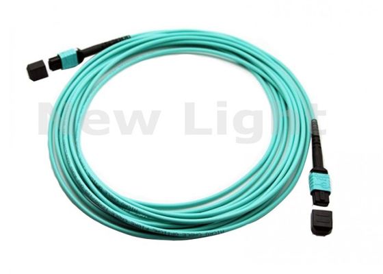 buy 12 Core OM3 Multimode MPO Fiber Optic Cable with 3M Length and LSZH Jacket for Data Centers online manufacture