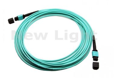 Buy MPO - MPO 12 Core OM3 Multimode Fibre Optic Cable , 3M Pre Terminated Fiber Optic Cable online manufacture