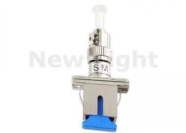 Buy Square Metal Cover Fiber Optic Adapter / Fiber SC TO ST Adapter For Telecom Network online manufacture