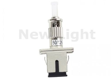 Buy Good Reusability ST TO SC Fiber Adapter , Flange Coupling Adapter With Square Metal Cover online manufacture