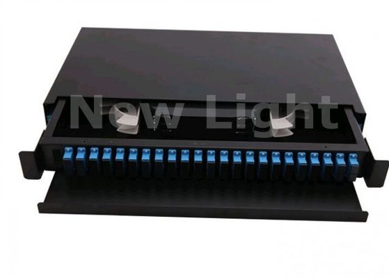 buy 19 Inch Rack Mount 24 Port Fiber Optic Distribution Box for Cable Terminal and Optical Fiber Distribution Frame online manufacture