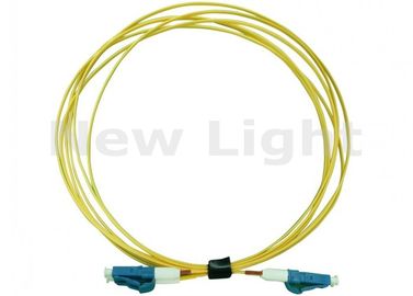 Buy Yellow LC LC Fiber Patch Cord , PVC Material 3 Meter Simplex Fiber Optic Cable online manufacture