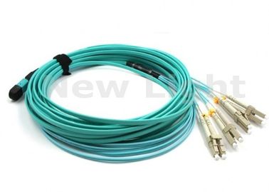Buy 3 Meter MPO MTP Cable OM3 8 Strand Multimode Fiber Optic Cable For QSFP / SR Module online manufacture