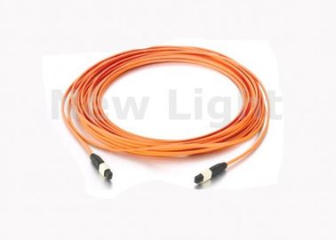 Buy 12 core Multimode MPO MTP Cable 50 / 125 5 Meter 3.0mm Mini Round LSZH Fiber Optic Cable online manufacture