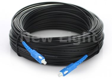 Buy 100M SC Simplex FTTH Fiber Optic Jumper Cables Singlemode Simplex G657A For Outdoor online manufacture