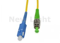 FC APC / SC UPC 3m Fiber Optic Cable , Single Mode Fiber Patch Cables For Networks