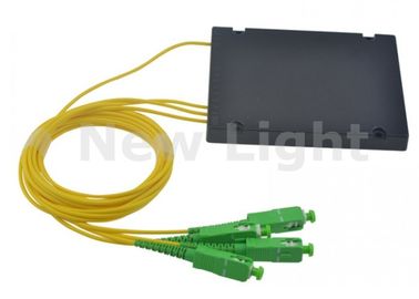 Buy 1x3 PLC Fiber Optic Splitter Single Mode Optical Cable Coupler With SC APC Connector online manufacture