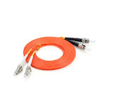 FC-LC multimode Optical fiber patch cord , Orange PVC / LSZH  0.9 / 2.0 / 3.0 MM cable