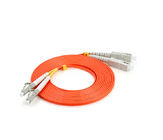 FC-LC multimode Optical fiber patch cord , Orange PVC / LSZH  0.9 / 2.0 / 3.0 MM cable