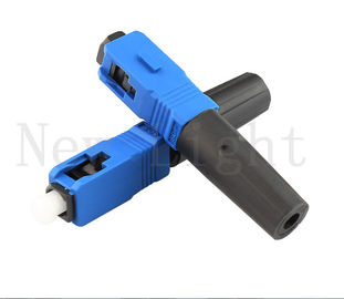 Buy ISO UPC Model Quick Assembly Connector 90N Tensile Strength For 0.9 / 2.0 / 3.0 Cable online manufacture