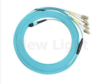 Buy 12 core female MPO to LC Fan out  Optic Fiber  MPO MTP Cable Patch Coard online manufacture