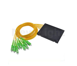 Buy 1.5 M 1:2 / 4 / 6 / 8 / 16 / 32  SC / APC Fiber Optic Splitter WDM single mode online manufacture