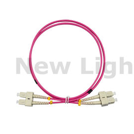 Buy 3 Meters SC - SC Multimode Fiber Optic Cable Patch Cord Duplex With Clip OM4 cable online manufacture