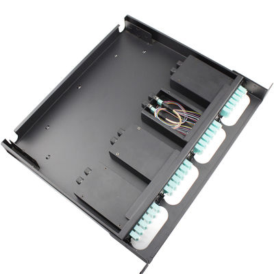 buy 1U Fiber Optic Distribution Frame with 144 Cores Max Capacity and Stainless Steel Material for FTTH/FTTB/FTTX Networks online manufacture