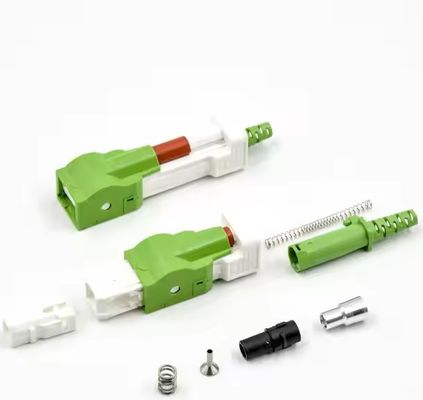 Buy Auto Shutter SC/APC Fiber Optic Connector with Automatic Shutter and Dust Laser Protection for 200 Mating Cycles online manufacture