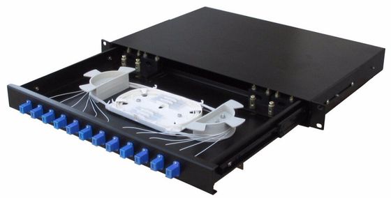 Buy 1U 19 Inch SC Fiber Optic Distribution Frame with 144 Cores and Stainless Steel Construction for FTTH/FTTB/FTTX Networks online manufacture