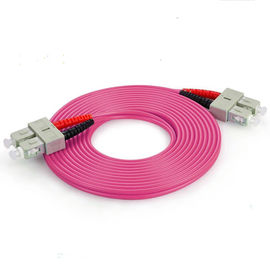 Buy Multi Mode Duplex Optical Fiber Patch Cord OM4  3.0 SC TO SC Fiber Patch Cable online manufacture