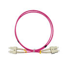 Multi Mode Duplex Optical Fiber Patch Cord OM4  3.0 SC TO SC Fiber Patch Cable