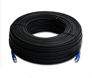 Buy Outdoor FTTH  Fiber Optic Patch Cord / Fiber Drop Cable SC SC Connector online manufacture