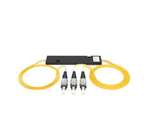 Buy FC / UPC PLC Fiber Optic Splitter 1 X 2  Low Insertion Loss Terminal Box Applied online manufacture