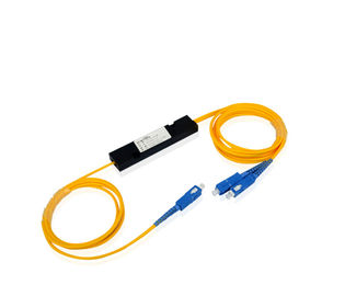 Buy Single Mode 1 X 2 Fiber Optic Splitter SC / UPC PLC CATV / FTTX System Application online manufacture