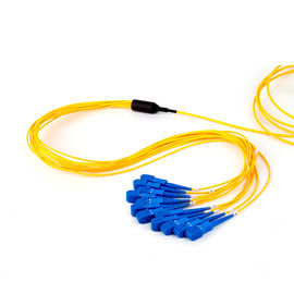 Buy SC UPC Single Mode Fan Out Optical Fiber Patch Cord 12 Fiber Customized Length online manufacture