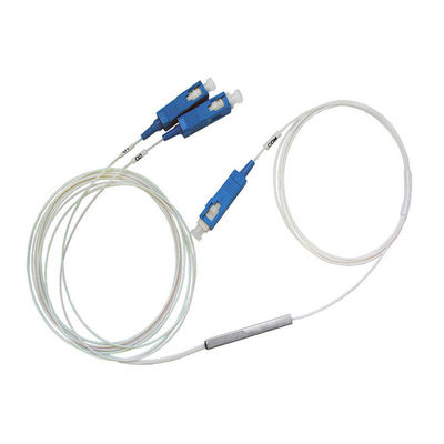 buy PLC FTTH Mini Fiber Optic Splitter Module with 1x2 SC Connector and 900 um Fiber online manufacture