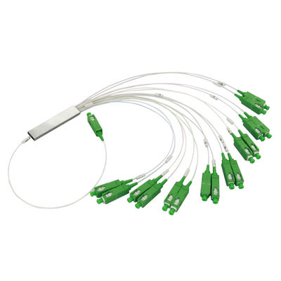 buy Single Mode Fiber Optic Splitter 0.9 um with SC/APC Connector and 1x2/4/16 Port Configuration online manufacture