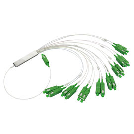 Buy Single Mode Fiber PLC Splitter 1 X 2 / 4 / 16 SC / APC Coupler  0.9 Um online manufacture