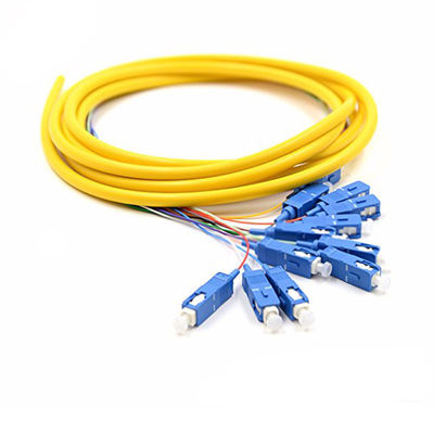 buy 0.9mm Diameter Single Mode Fiber Pigtail with SC Connector and 1.5m Length for Low Insertion Loss online manufacture