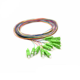 Buy SC / APC Fiber Optic Pigtail , 2 M Fiber Jumper Cables 12 Colors Opitional online manufacture