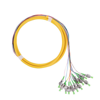buy ST APC Connector Fiber Optic Pigtail with 0.3 dB Insertion Loss and 12 Core Bounded Tube online manufacture