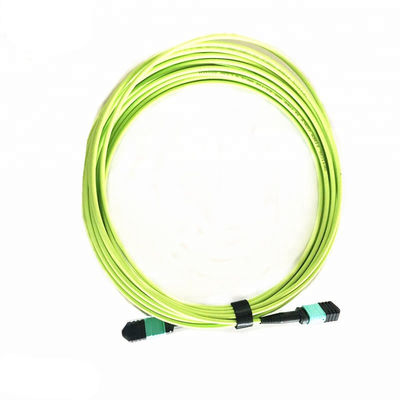 Buy OM5 12 Core MPO Fiber Optic Patch Cord with Female Connector for High Density Applications online manufacture