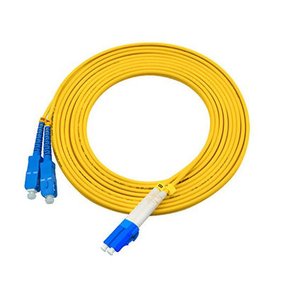 buy 3 Meters LC to SC Single Mode Fiber Optic Patch Cord for Long Distance Transmission online manufacture