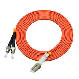 Buy 850 Wavelength Optical Fiber Patch Cord 3 Ft LC To ST Duplex 50 / 125um OM2 online manufacture