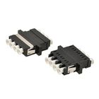 Four Cores Fiber Optic Cable Adapter Black Color For SC Connectors / Patch Cord