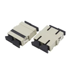 Buy Beige Color Fiber Optic Adapter For SC Patch Cord / Telecommunication Internet online manufacture