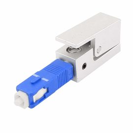 Buy SC Square Bare Fiber Optic Cable Adapter 9 / 125 Metal Material Single Mode online manufacture