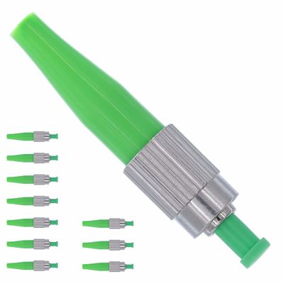 buy Single Mode Fiber Optic FC Connector with 0.9mm Ceramic Ferrule and APC Polishing online manufacture
