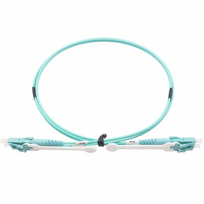buy Pulling Type LC Connector Multimode Duplex Optical Fiber Patch Cord 40Gb LSZH 2.0mm online manufacture