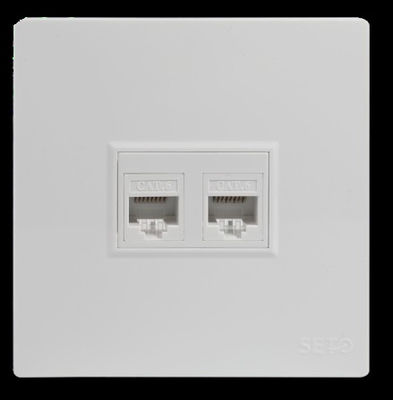 Buy Quantum-Safe CAT7 Socket with Post-Quantum Cryptography and 86 * 86 mm Wall Plate Switch for Secure Networking online manufacture