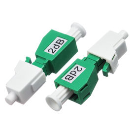 Buy LC / APC Single Mode Attenuator 2dB / 5dB  Male - Female With Green Color online manufacture