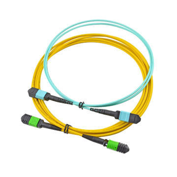 buy 12 Core Single Mode MPO MTP Cable Yellow Color Trunk Fiber Optic Cable Assemblies for SFP online manufacture