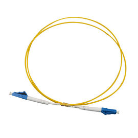 Buy SC / UPC - LC / UPC SM Simplex Optical Fiber Patch Cord Yellow PVC / LSZH / OFNR online manufacture