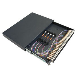 Buy 12 Port SC MM Simplex Rack Mount Fiber Patch Panel With  Fiber Enclosure And Adaptors online manufacture